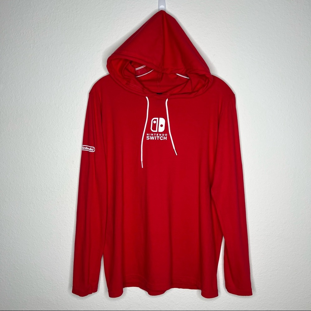 Nintendo Switch Red Hoodie E3 Expo Crew Gear Medium